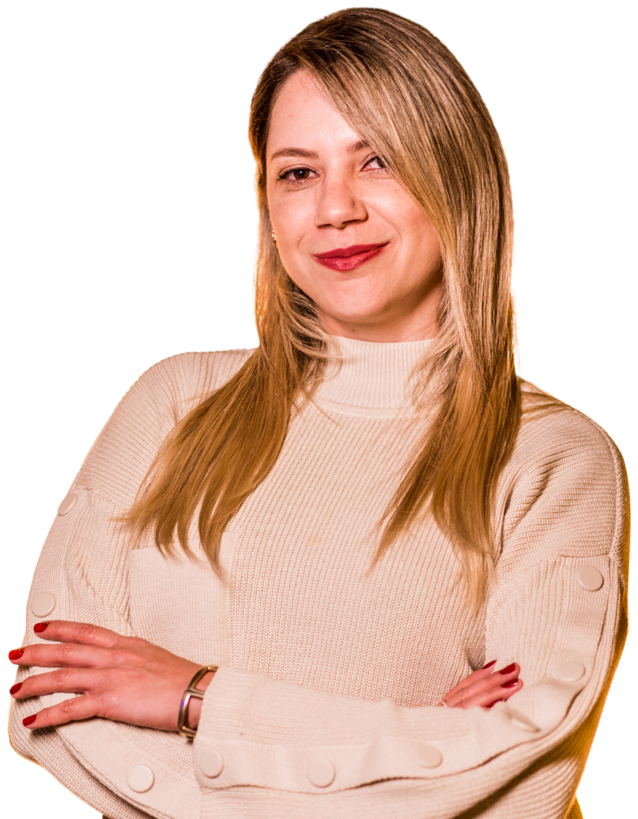 Retrato de Thays Benvenutti, foto enviada pela profissional